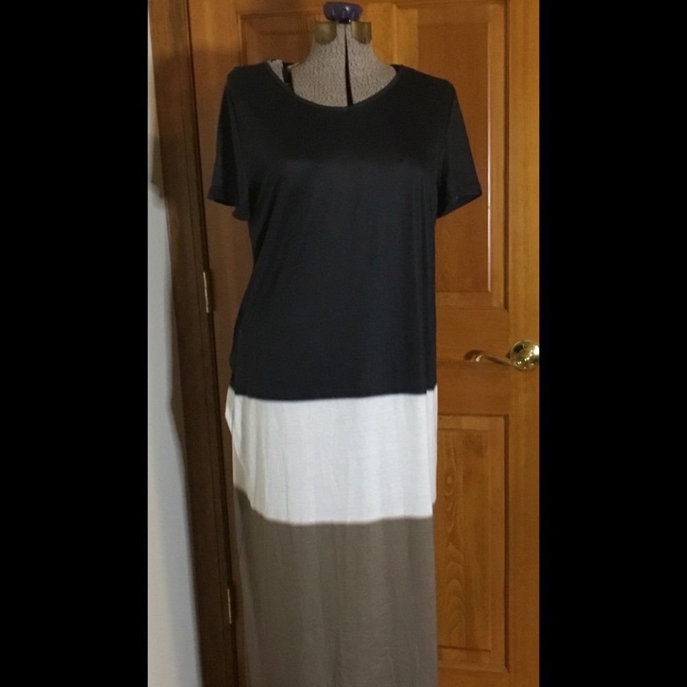 Short slv maxi dress Sz XL Tall Ombré